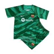 Camiseta Barcelona Portero Nino 2023 2024 Verde