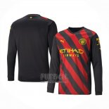 Camiseta Manchester City Segunda Manga Larga 2022-2023