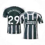 Camiseta Manchester United Jugador Wan-Bissaka Segunda 2023 2024