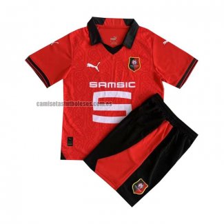 Camiseta Stade Rennais Primera Nino 2023 2024