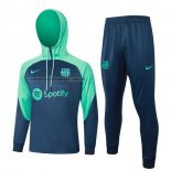 Chandal de Sudadera del Barcelona Nino 2023 2024 Azul y Verde