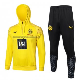 Chandal de Sudadera del Borussia Dortmund 2023 2024 Amarillo y Negro