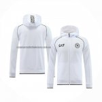 Chaqueta con Capucha del Napoli 2023 2024 Blanco
