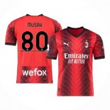 Camiseta AC Milan Jugador Musah Primera 2023 2024