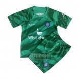 Camiseta Atletico Madrid Portero Nino 2023 2024 Verde