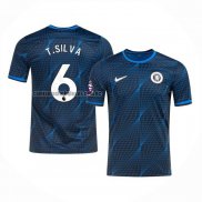 Camiseta Chelsea Jugador T.Silva Segunda 2023 2024