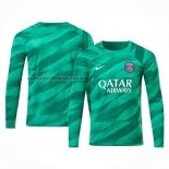 Camiseta Paris Saint-Germain Portero Manga Larga 2023 2024 Verde