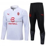 Chandal de Sudadera del AC Milan 2023 2024 Blanco