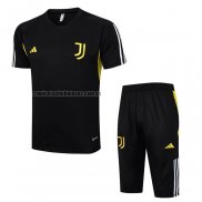 Chandal del Juventus Manga Corta 2023 2024 Negro - Pantalon Corto