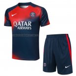 Chandal del Paris Saint-Germain Manga Corta 2023 2024 Rojo y Azul - Pantalon Corto