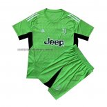 Camiseta Juventus Portero Nino 2023 2024 Verde