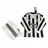 Camiseta Juventus Primera Manga Larga Nino 2021-2022