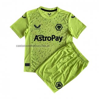 Camiseta Wolves Portero Segunda Nino 2023 2024