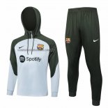 Chandal de Sudadera del Barcelona Nino 2023 2024 Gris Claro