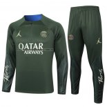 Chandal de Sudadera del Paris Saint-Germain Jordan Nino 2023 2024 Verde