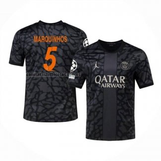 Camiseta Paris Saint-Germain Jugador Marquinhos Tercera 2023 2024