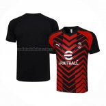 Camiseta de Entrenamiento AC Milan 2023 2024 Rojo y Negro