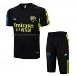 Chandal del Arsenal Manga Corta 2023 2024 Negro - Pantalon Corto