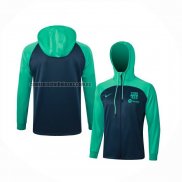 Chaqueta con Capucha del Barcelona 2023 2024 Azul y Verde