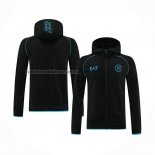 Chaqueta con Capucha del Napoli 2023 2024 Negro