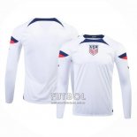 Camiseta Estados Unidos Primera Manga Larga 2022