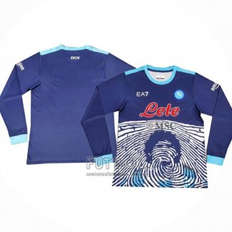Camiseta Napoli Maradona Special Manga Larga 2021-2022