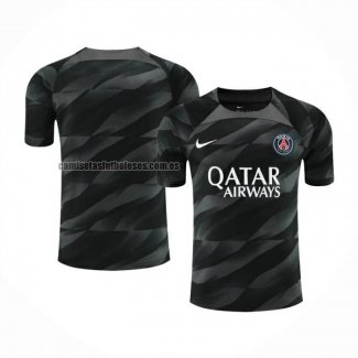 Camiseta Paris Saint-Germain Portero 2023 2024 Negro