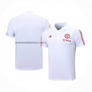 Camiseta Polo del Manchester United 2023 2024 Blanco