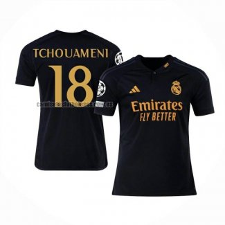 Camiseta Real Madrid Jugador Tchouameni Tercera 2023 2024