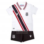 Camiseta Stoke City Segunda Nino 2022 2023 Blanco