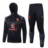 Chandal de Sudadera del AC Milan 2023-2024 Negro