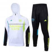 Chandal de Sudadera del Arsenal Nino 2023 2024 Blanco