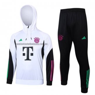 Chandal de Sudadera del Bayern Munich Nino 2023 2024 Blanco