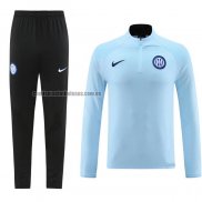 Chandal de Sudadera del Inter Milan 2023 2024 Azul Claro