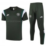 Chandal del Manchester City Manga Corta 2023 2024 Verde