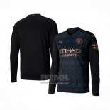 Camiseta Manchester City Segunda Manga Larga 2020-2021