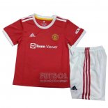 Camiseta Manchester United Primera Nino 2021-2022