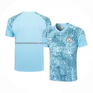 Camiseta de Entrenamiento Manchester City 2023 2024 Azul