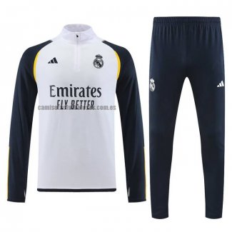 Chandal de Sudadera del Real Madrid 2023 2024 Blanco