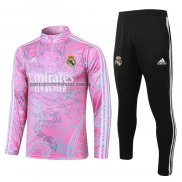 Chandal de Sudadera del Real Madrid Nino 2023 2024 Rosa