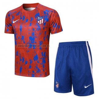 Chandal del Atletico Madrid Manga Corta 2023 2024 Rojo - Pantalon Corto