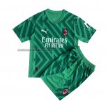 Camiseta AC Milan Portero Nino 2023 2024 Verde