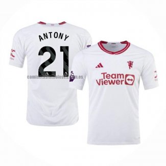 Camiseta Manchester United Jugador Antony Tercera 2023 2024