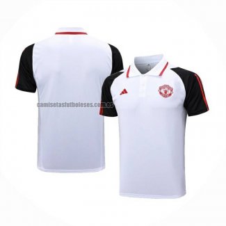 Camiseta Polo del Manchester United 2023 2024 Blanco