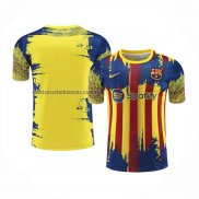 Camiseta de Entrenamiento Barcelona 2023 2024 Amarillo y Azul