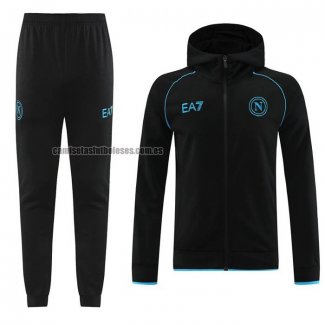 Chandal con Capucha del Napoli 2023 2024 Negro