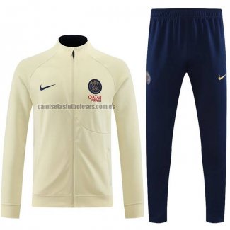 Chandal de Chaqueta del Paris Saint-Germain 2023 2024 Amarillo