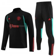 Chandal de Sudadera del Manchester United Nino 2023 2024 Negro