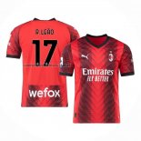 Camiseta AC Milan Jugador R.Leao Primera 2023 2024