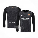 Camiseta Barcelona Portero Manga Larga 2020-2021 Negro